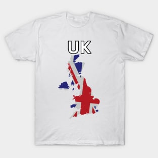UK Flag Map T-Shirt